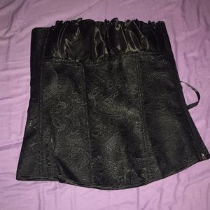 Black soft corset